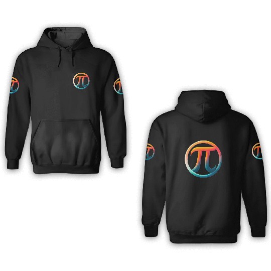 Pi Day Nerd Geek Love Math Pi Symbol Kids Men 3D Hoodies