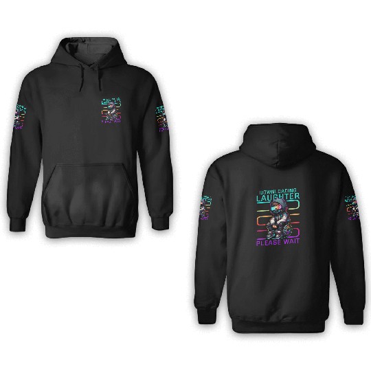 Cyberpunk Street Style Digital Boy 3D Hoodies with Neon