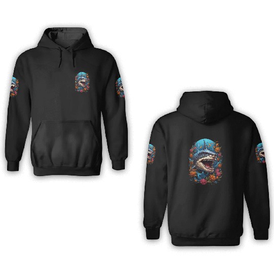 great shark 3D Hoodies