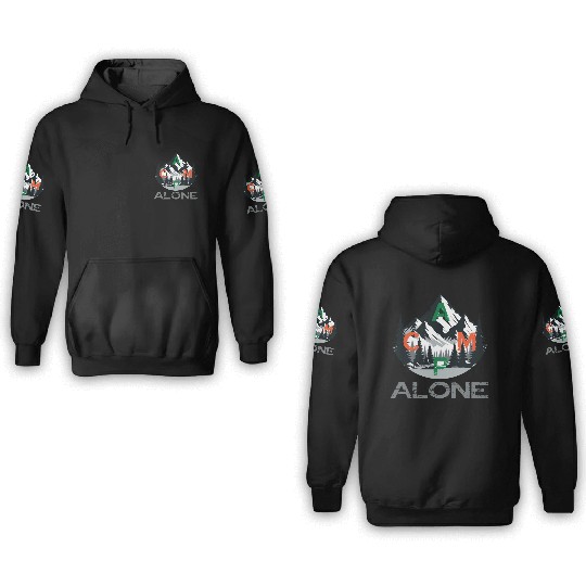 camp alone in the nature and wilderness Outdoor 3D Hoodies