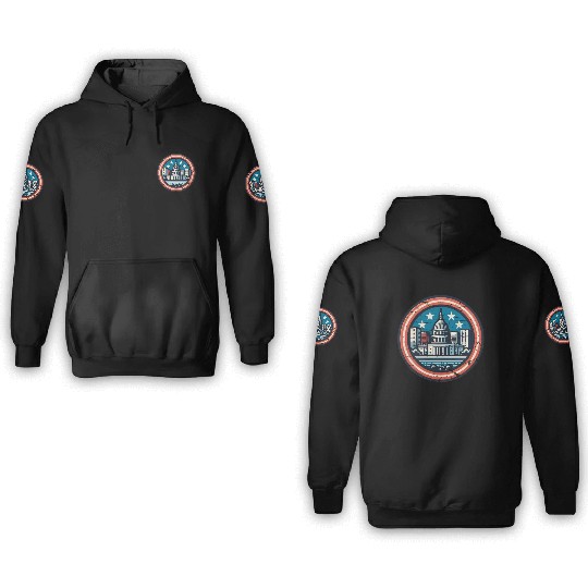 Washington DC 3D Hoodies