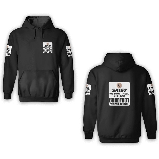 Barefoot Water Skiing Extreme Sports Barefooting 3D Hoodies