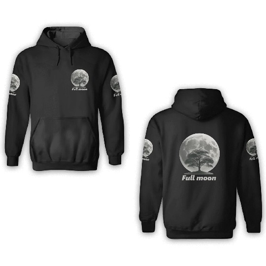 Full moon 3D Hoodies