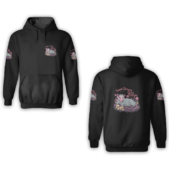 sweet dreams goth possum Street Cats Squad 3D Hoodies