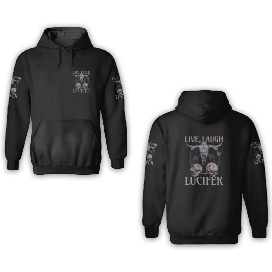 Live Love Lucifer Goth Festival Death Metal 3D Hoodies
