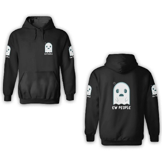 Ghost - Cute Ghost - Funny Ghost - Halloween Ghost 3D Hoodies