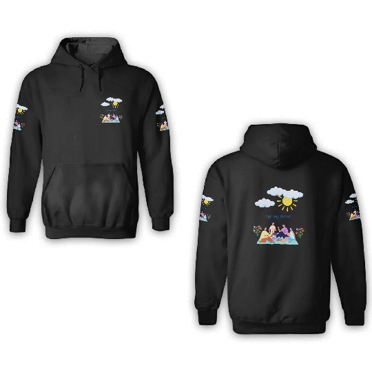 Spring picnic 1 3D Hoodies