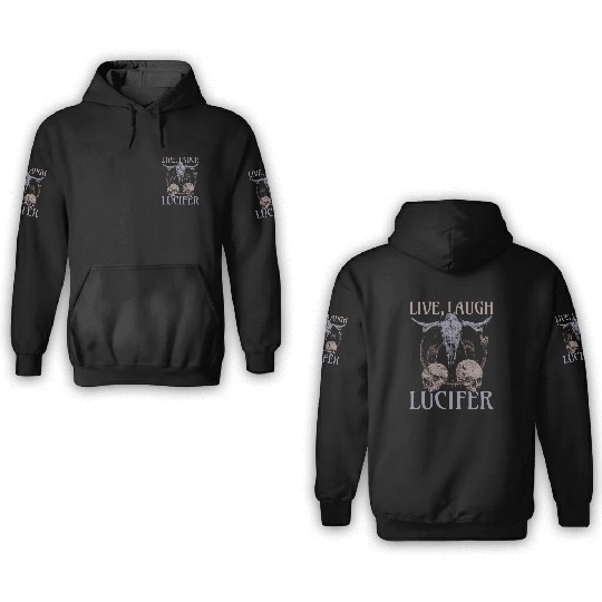 Live Love Lucifer Goth Festival Death Metal 3D Hoodies