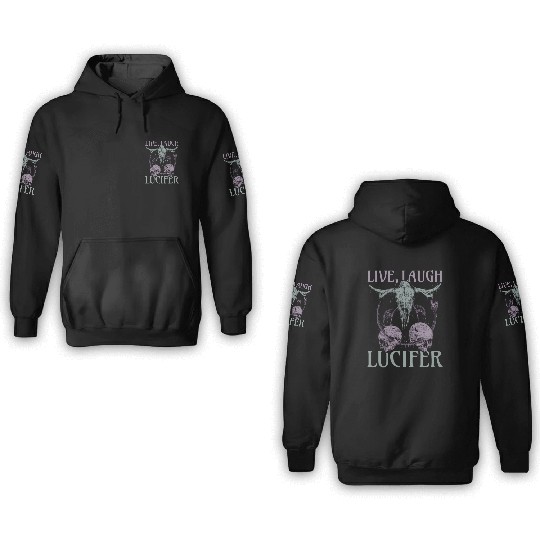 Live Love Lucifer Goth Festival Death Metal 3D Hoodies