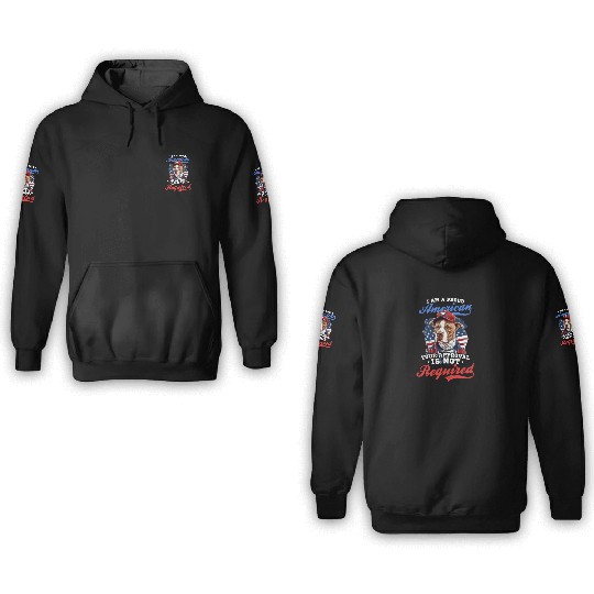 4th Of July Baseball Proud American No Aproval 3D Hoodies