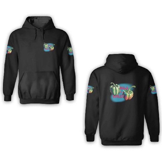 Mild to wild bel pepper 3D Hoodies