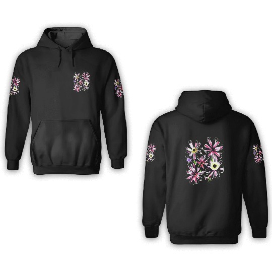 Stylish Wildflower t'3D Hoodies