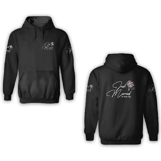 Just Married 10 3D Hoodies