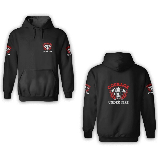 Fire Firetruck Firefighter Fireman Firefighting 3D Hoodies