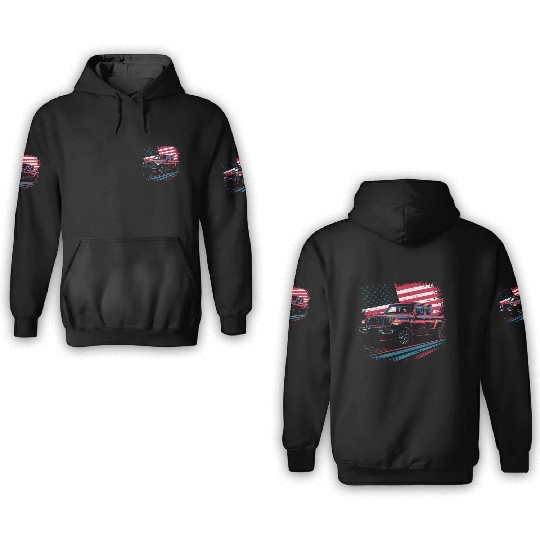 Jeep Gladiator JT US Flag 3D Hoodies