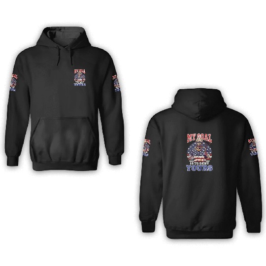 4th Of July Lacrosse My Goal Deny Yours 3D Hoodies