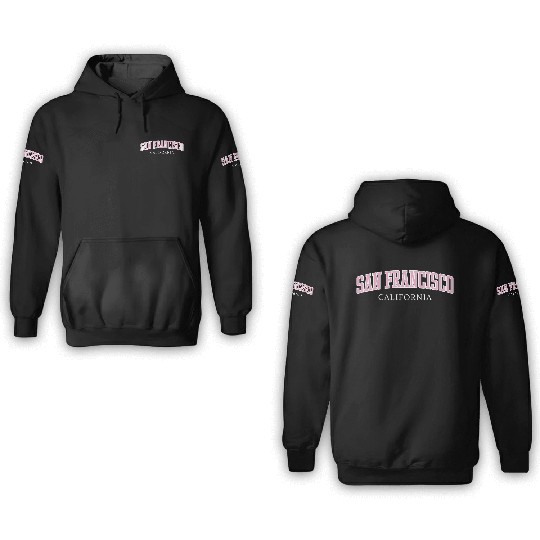 San Francisco California 3D Hoodies