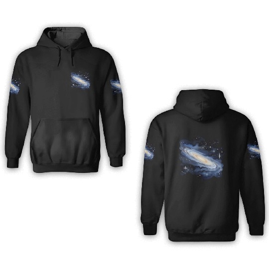 Watercolor Milky Way 3D Hoodies
