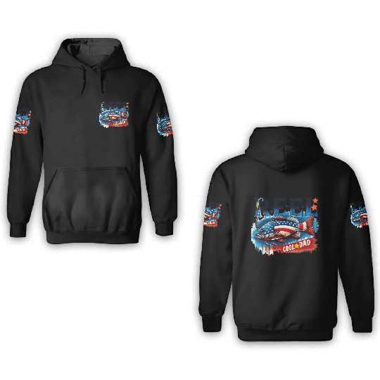 Reel Cool Dad 3D Hoodies