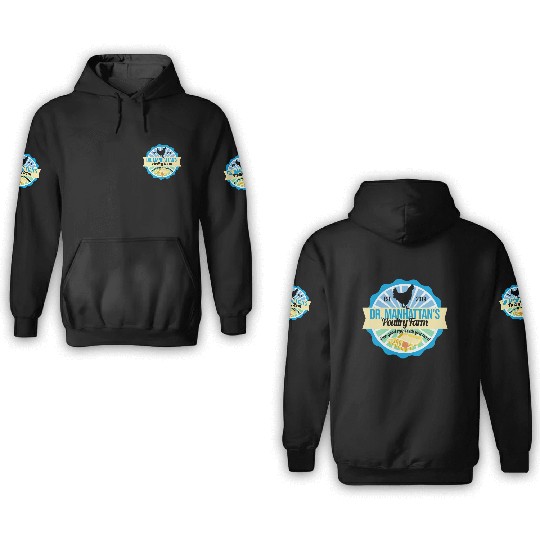 Dr Manhattan Poultry Farm 3D Hoodies