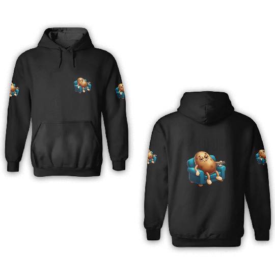 Couch Potato 3D Hoodies