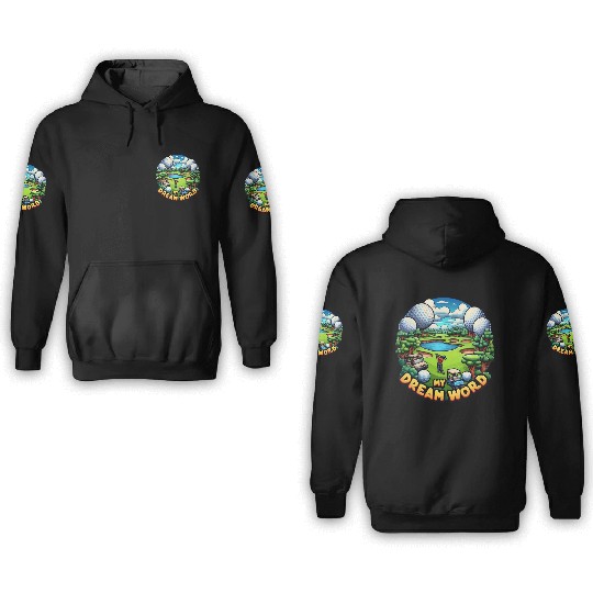 Dream Golf Course Golfer 3D Hoodies
