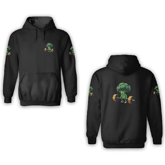 Deadlift Broccoli Gym Fitness Motivation 3D Hoodies
