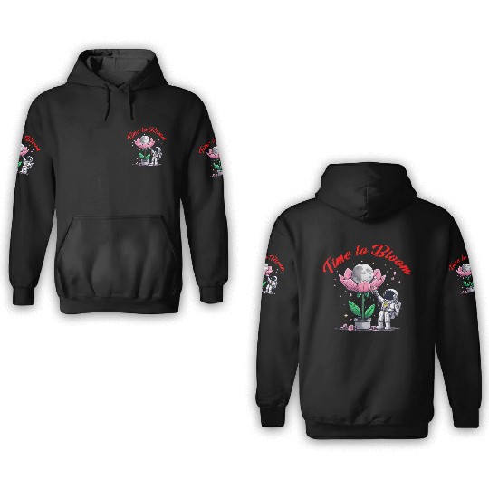 Flowers are blooming on the earth 3D Hoodies