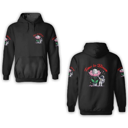 Flowers are blooming on the earth 3D Hoodies