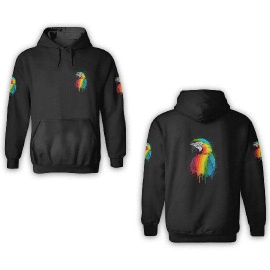 Macaw Parrot for a Bird Lover Animal Lover 3D Hoodies