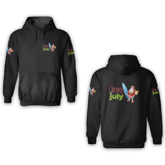 christmas in july 3D Hoodies