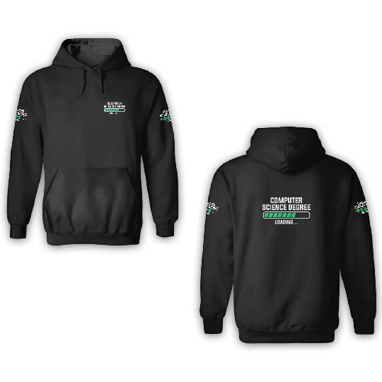 computer science degree 3D Hoodies