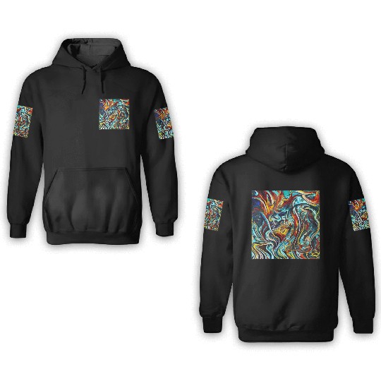 Multi abstrack 3D Hoodies