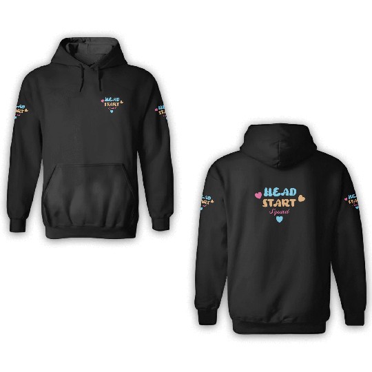 Head Start Squad Homeschool Back to School 3D Hoodies