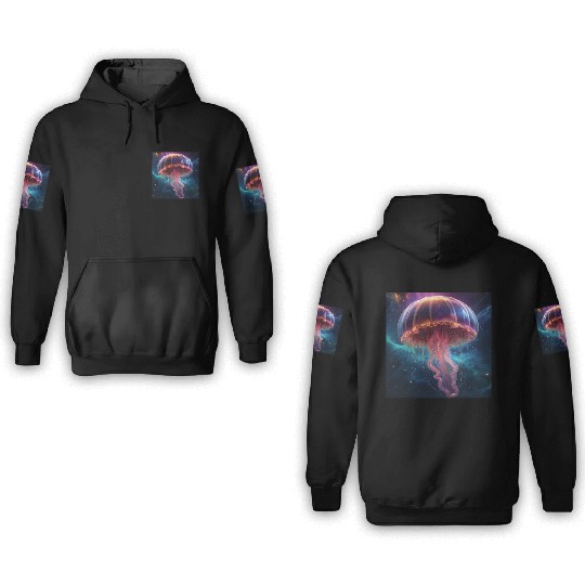 Cosmic Jellyfish Dance 3D Hoodies