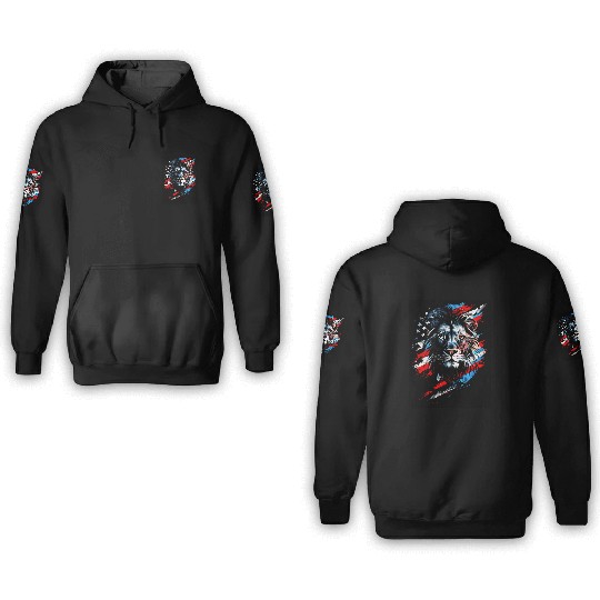 Lion American Flag 3D Hoodies