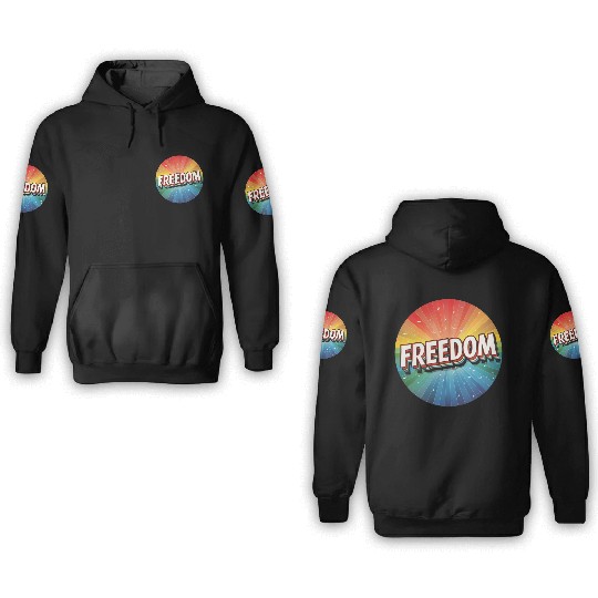 LGBTQ Freedom 3D Hoodies