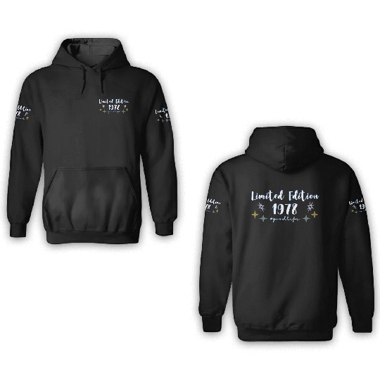 Limited Edition 1978 #goodlife Mens And Womens8 3D Hoodies