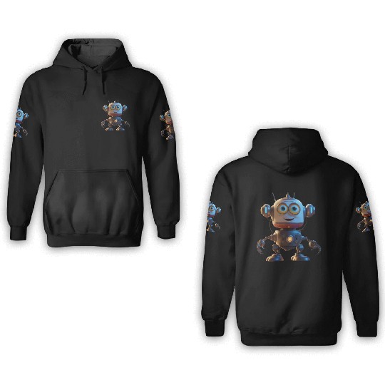 Am a robot 2.0 3D Hoodies