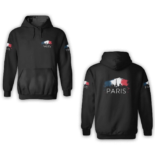 Paris 3D Hoodies by Independent Artist - Buy Online