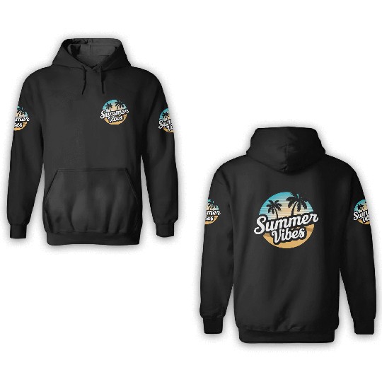 Tropical Sunset Escape 3D Hoodies