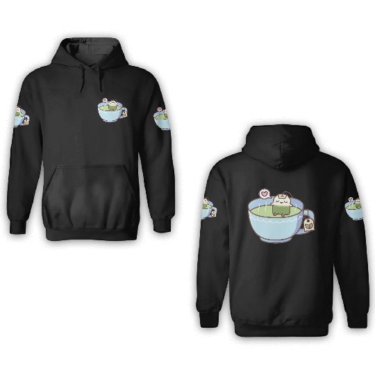 Cute Tea Bag In Teacup Relaxing Tea 3D Hoodies