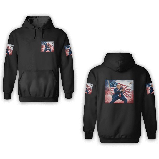 Trump president America will not be assassinated 3D Hoodies