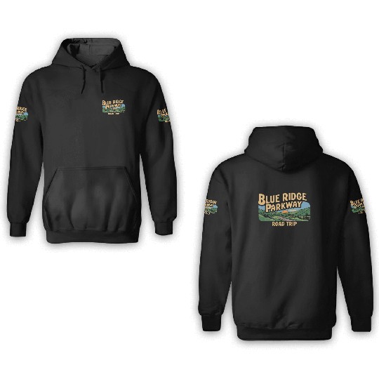 Blue Ridge Parkway Road Trip Adventure 3D Hoodies