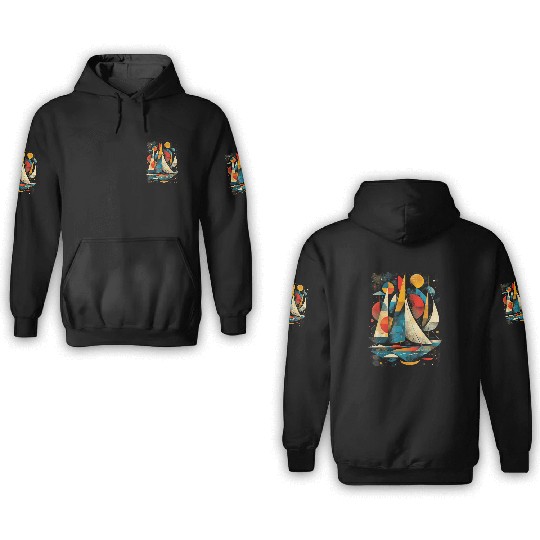 Artistic Sailor Women Sailing 3D Hoodies