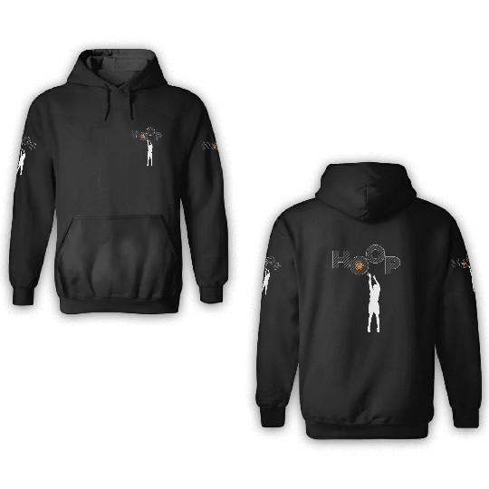 HOOP I love basketball 3D Hoodies