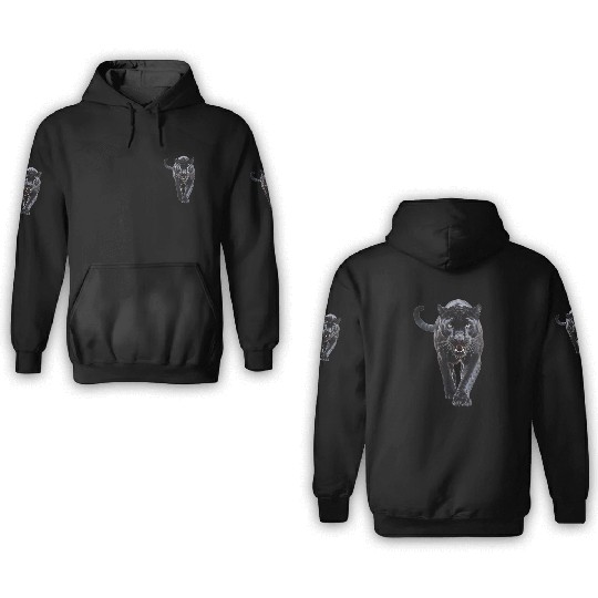 panther walking lovers leopard 3D Hoodies
