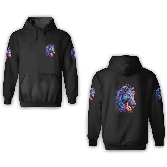 Horse Beautiful Graphic 3D Hoodies