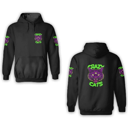CRAZY CAT 3D Hoodies
