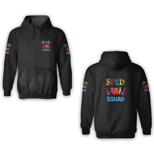 Sped Teacher special education teacher quad 3D Hoodies